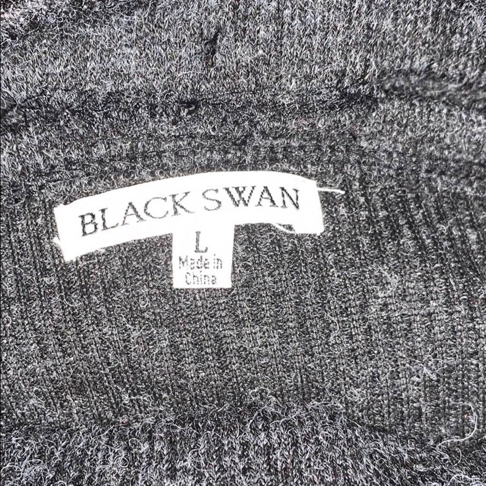 Black Swan sz L gray sweater dress/top - Picture 2 of 4